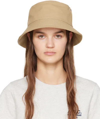 Apc Beige Thais Bucket Hat In Bag Sand