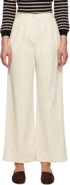 Apc Beige Tressie Trousers In Aad Ecru