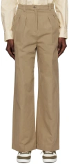 Apc Beige Tressie Trousers In Baa Beige