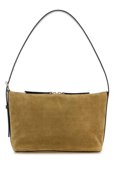 Apc Beige Vera Shoulder Bag In Sand