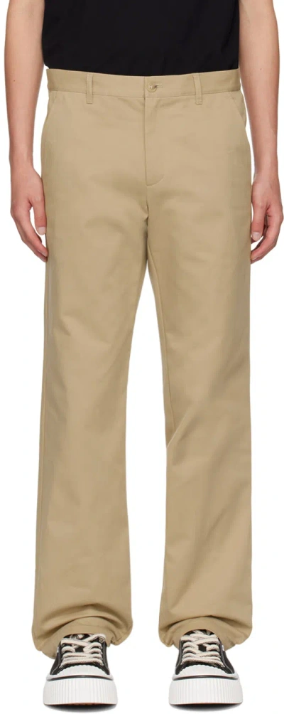 Apc Beige Ville Trousers In Baa Beige