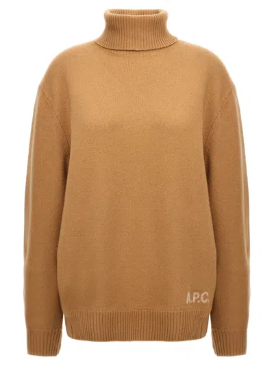 APC A. P.C. WOMEN BEIGE WALTER SWEATER, M LUXURY SWEATERS & KNITWEAR FOR WOMEN DARVEYS