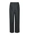 Apc Tressie Grey Virgin Wool Pants In Black