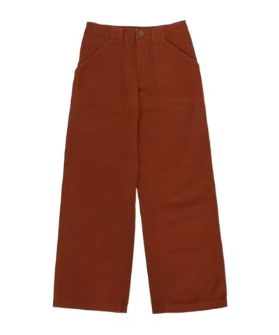 A.p.c. Belt Loop Denim Trousers In Brown