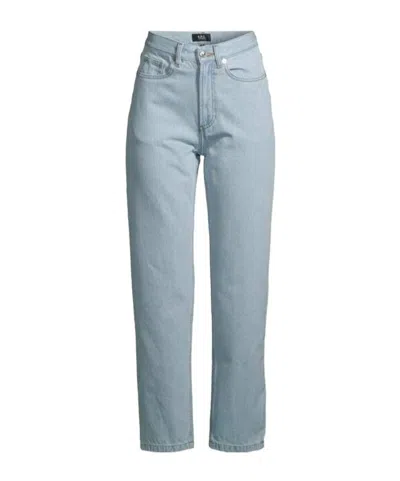 A.p.c. Belt Loop Denim Trousers In Blue