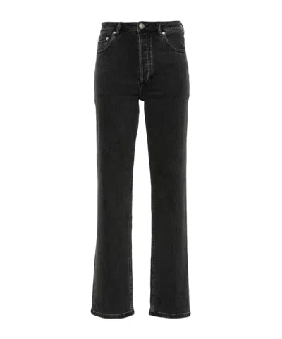 Apc Belt-loop Jeans In Black