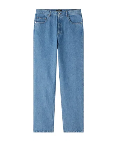 Apc Belt-loop Jeans In Blue
