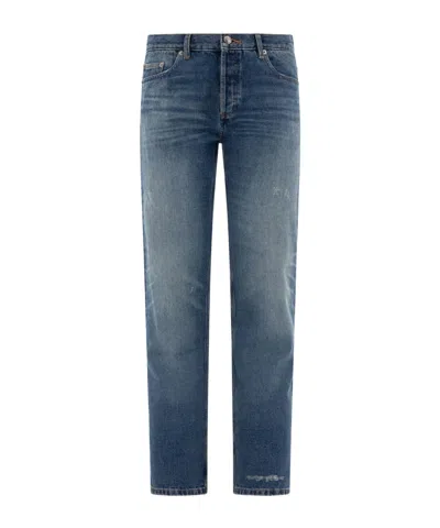 APC A.P.C. STRAIGHT LEG DISTRESSED JEANS
