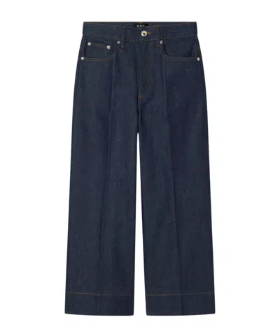 A.p.c. Belt Loop Jeans In Blue