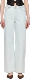 Apc Belt Loop Jeans In White
