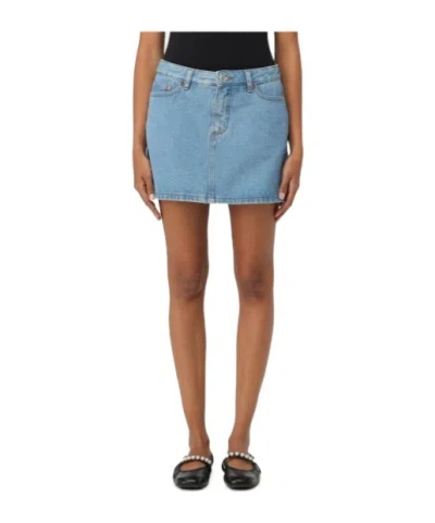 Apc Belt-loop Skirt In Brown