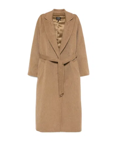 APC A.P.C. STRAIGHT HEM BELTED COAT