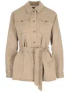 Apc Joann Belted Cotton Jacket