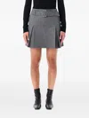 Apc A.p.c. A.p.c. Cecile Wool Mini Skirt In Gray