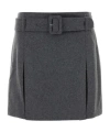 Apc A.p.c. A.p.c. Cecile Wool Mini Skirt In Gray