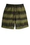 Apc Drawstring Waist Tie-dye Swimsuit Pockets In Jaa