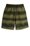 Apc Drawstring Waist Tie-dye Swimsuit Pockets In Jaa