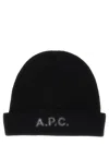 Apc A.p.c. Berretto In Lana Con Logo In Blue