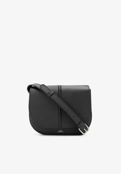 Apc Betty Leather Crossbody Bag In Black