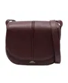 Apc Betty Leather Crossbody Bag In Black
