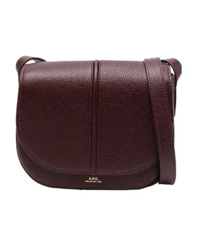 Apc Betty Leather Crossbody Bag In Black