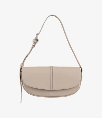Apc Shoulder Bag A.p.c. Woman Color Grey In Nude Beige