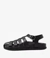 Apc Fisherman H Leather Sandals In Black