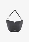 Apc A.p.c. Black Shoulder Bags Men In Black