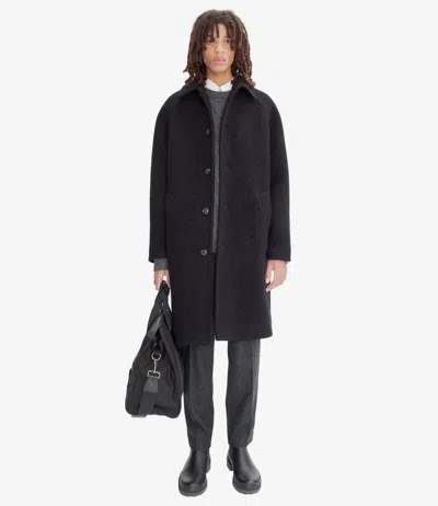 Apc Gaston Wool Coat In Black