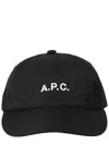 A.p.c. Casquette Charlie Logo-embroidered Canvas Cap In Black