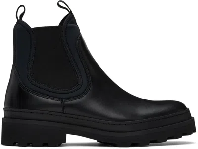 Apc Black Adrien Chelsea Boots In Lzz Black