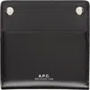 Apc Black André Bifold Card Holder In Tcy Hazelnut/black