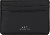 Apc Black André Card Holder In Black