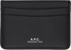 Apc Black André Card Holder In Lzz Black