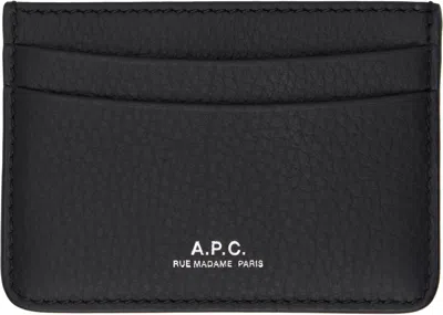 Apc Black André Card Holder In Lzz Black