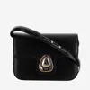 Apc A.p.c. Black Leather Small Astra Crossbody Bag In Black