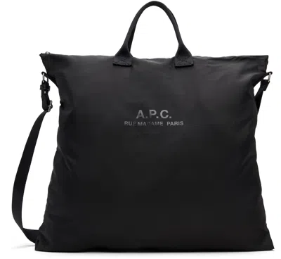 A.p.c. Black Backstage Crossbody Tote