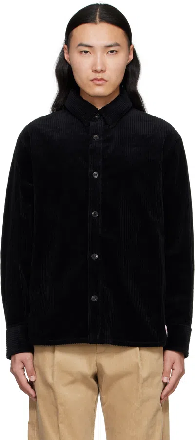 Apc Black Boris Overshirt In Lzz Black