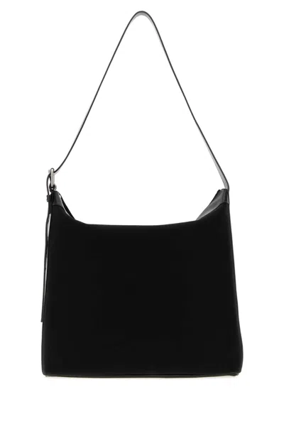 A.p.c. Black Canvas Maxi Biker Shopping Bag