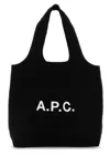 Apc A.p.c. Black Canvas Ninon Shopping Bag