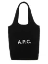 Apc A.p.c. Black Canvas Small Ninon Shopping Bag