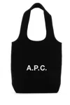Apc Black Canvas Small Ninon Shopping Bag