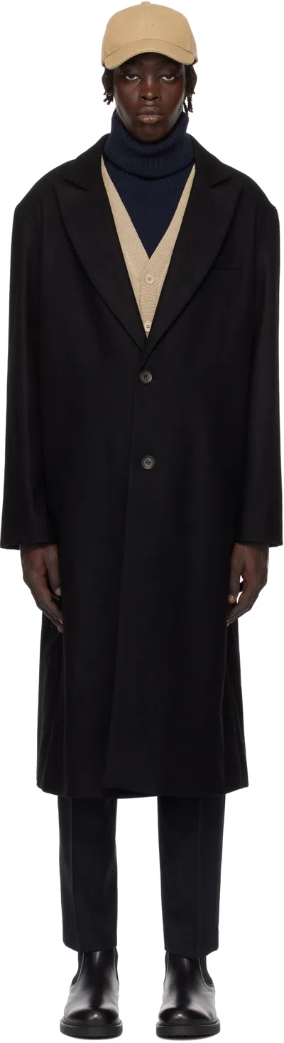 Apc Black Charles Coat In Lzz Black
