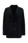 Apc A.p.c. Blue Cotton Jackets In Black