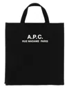 Apc Recovery Logo Printed Shopping Bag In Black