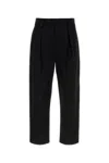 Apc Cotton Pleated Front Pant With Belt Loops In Black