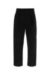 Apc A.p.c. Tailored Black Trousers With Pleated Front And Relaxed Fit In Black