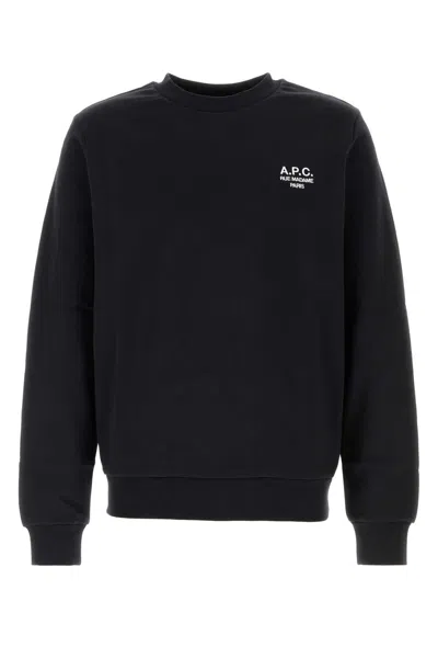Apc A.p.c. Black Cotton Sweatshirt