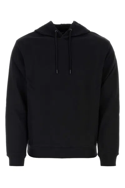 Apc Black Cotton Sweatshirt In Noir