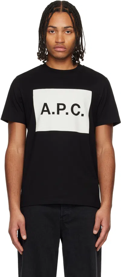 Apc A.p.c. Crew Neck T-shirt In Black
